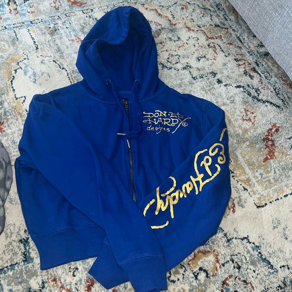 Ed Hardy Cropped Zip up